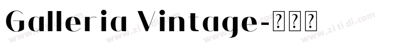 Galleria Vintage字体转换